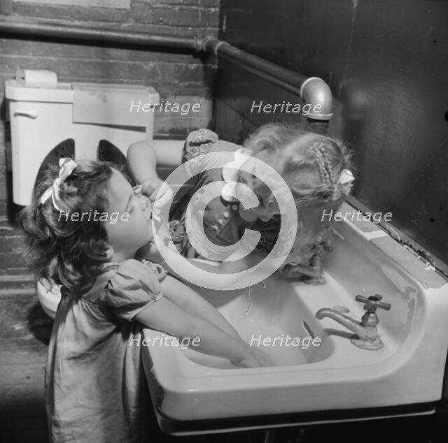 A child care center opened September 15, 1942 for thirty children, New Britain, Connecticut, 1943. Creator: Gordon Parks.