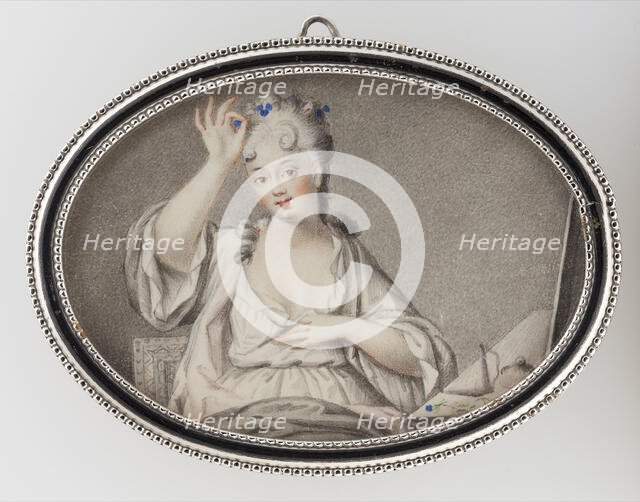 Portrait of a lady, 1710. Creator: Circle of Carl Gustaf Klingstedt.