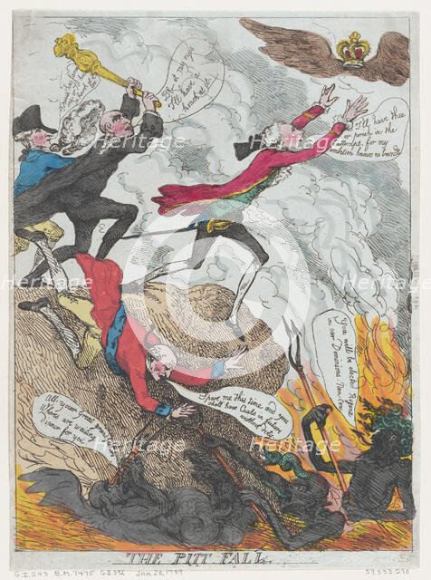 The Pitt Fall, January 1789. Creator: Frederick George Byron.