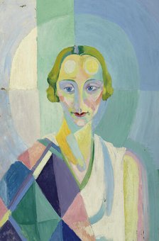 Portrait de Madame Heim , 1926-1927. Creator: Delaunay, Robert (1885-1941).
