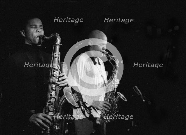 David Sanchez and Miguel Zenon, Pizza Express, Dean St, London, Nov 2001. Creator: Brian O'Connor.