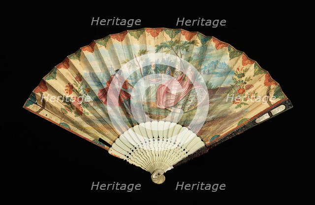 Fan, probably Chinese, third quarter 18th century. Creator: Unknown.