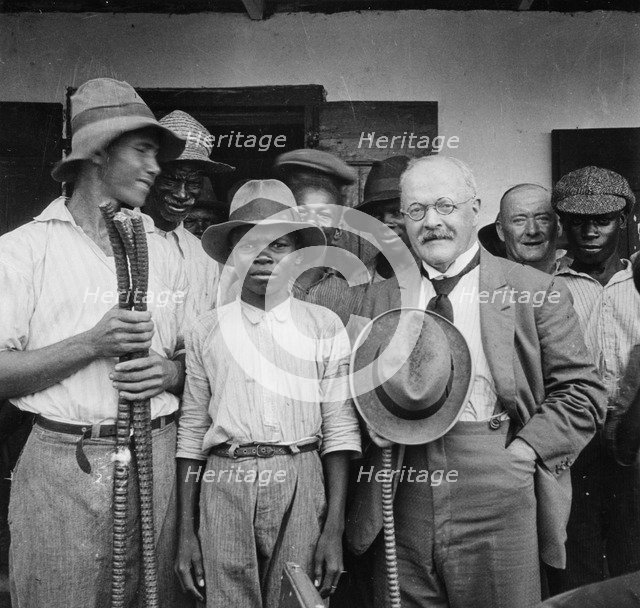 'Mr Smith and friends', St Vincent, 1931. Artist: Unknown