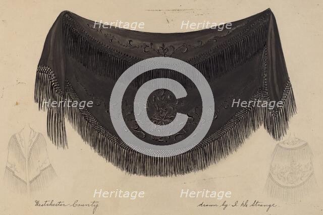 Shawl, c. 1936. Creator: Isabelle De Strange.