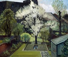 Blossom in a London garden, 1930s. Creator: Robert Kirkland Jamieson.