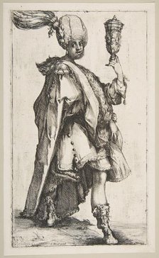 Balthasar, from Three Magi series, 1595-1616. Creator: Jacques Bellange.