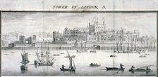 Tower of London, 1737. Artist: Samuel Buck