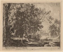 John the Baptist in the Wilderness. Creator: Herman van Swanevelt.