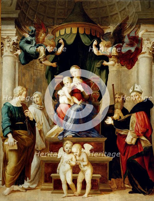 Madonna del Baldacchino, ca 1506-1508. Creator: Raphael (Raffaello Sanzio da Urbino) (1483-1520).
