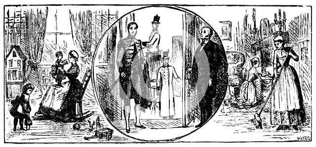 Domestic servants, 1901. Artist: Anon