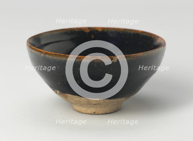 Bowl with Striated Petals, Song (960-1279) or Jin dynasty (1115-1234), c. 12th/13th century. Creator: Unknown.