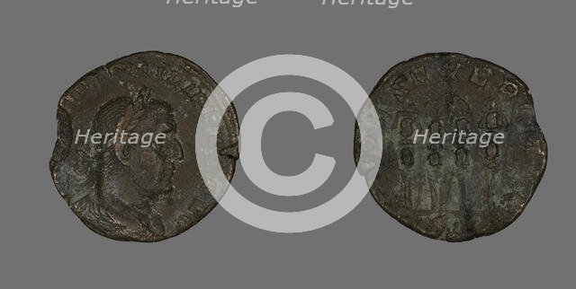 Coin Portraying Philip the Arab, 244-249. Creator: Unknown.