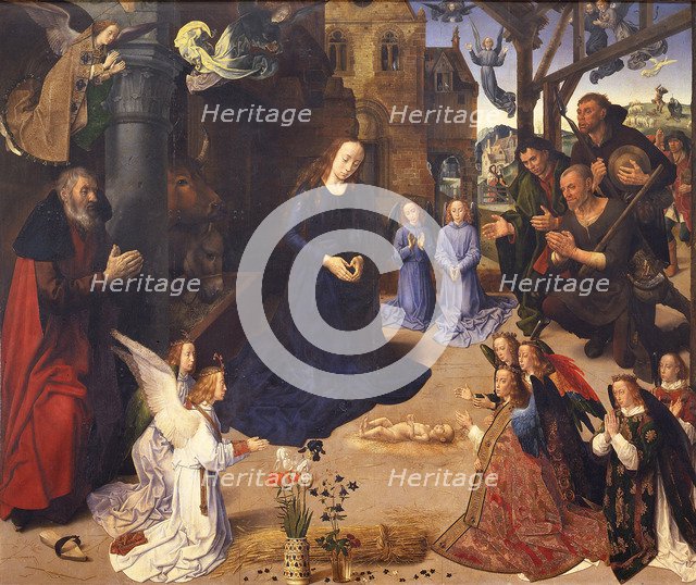 The Adoration of the Shepherds (The Portinari Triptych), ca 1478. Artist: Goes, Hugo, van der (1435-1482)