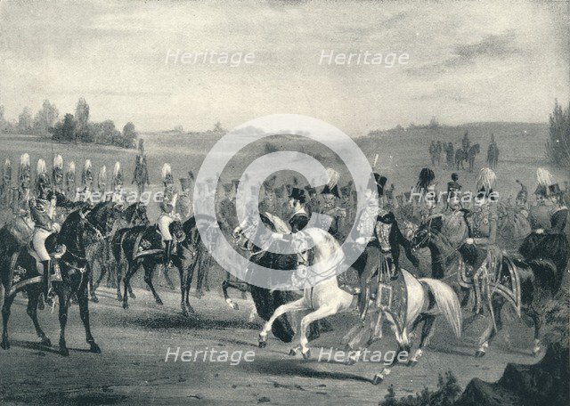 'Review of the 1st Life Guards and 8th Hussars, June 4th, 1842', 1842 (1909). Artist: James Henry Lynch.