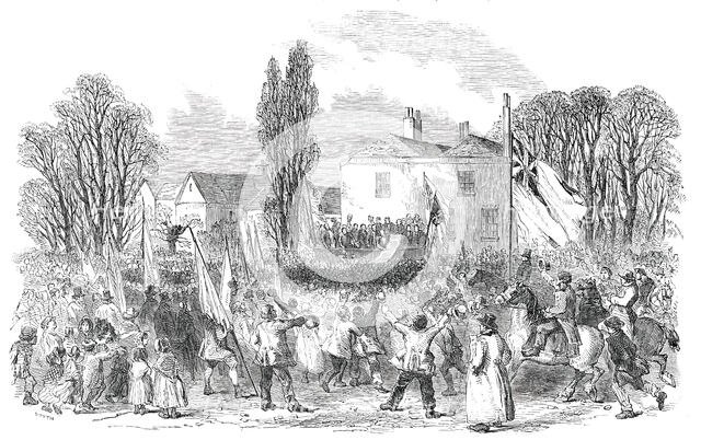 Presentation of the Address to the Hon. A. H. Vernon at Barlowfold, 1850. Creator: Smyth.