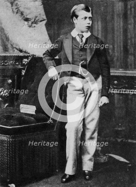 Prince George aged eleven, c1878 (1937). Artist: Elliott & Fry