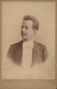 Portrait of the pianist and composer José Vianna da Motta (1868-1948), c. 1898. Creator: Schaarwächter, Julius Cornelius (1847-1904).