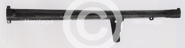 Wall Gun (Hakenbüchse) with Stock and Stand, Europe, early 16th century. Creator: Unknown.