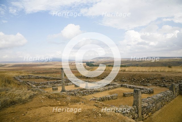 Roman houses in Numantia (Numancia), Spain, 2007. Artist: Samuel Magal