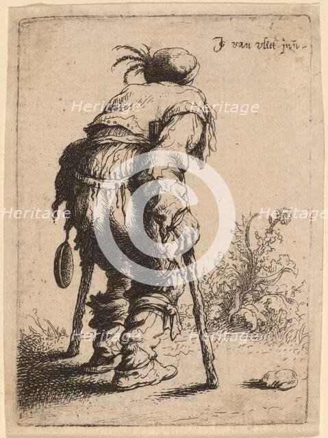 Beggar with Two Crutches, 1632. Creator: Jan Georg van Vliet.