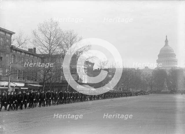 Inaugural Parades - Military Unit in Parade, 1917. Creator: Harris & Ewing.