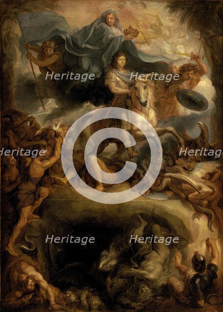 Apotheosis of Louis XIV, 17th century. Creator: Le Brun, Charles (1619-1690).
