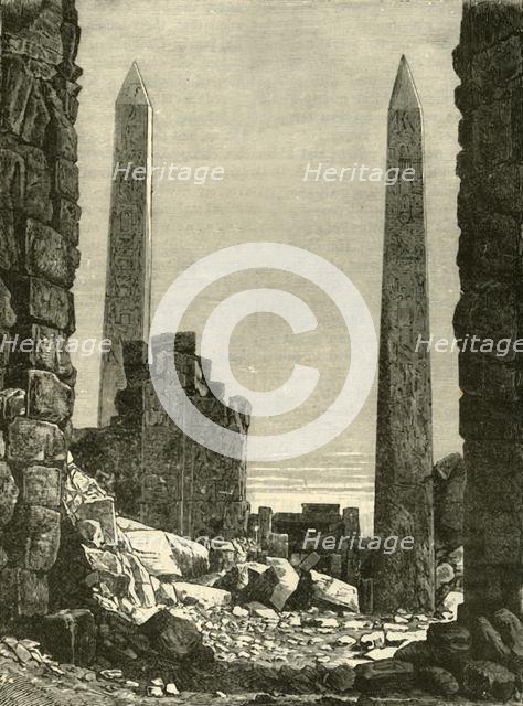 'Ruins at Karnak', 1890.   Creator: Unknown.