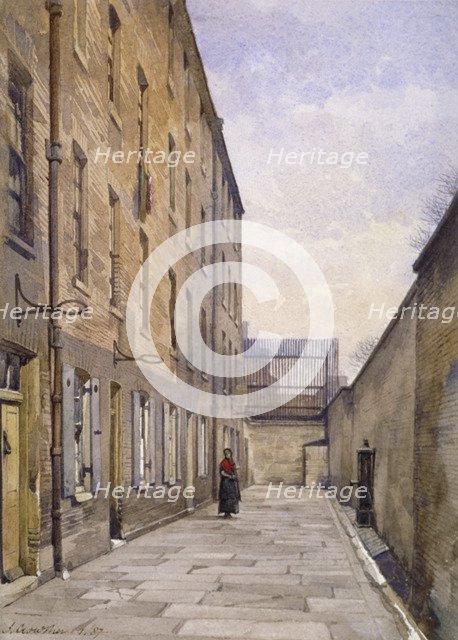 View of Marshalsea Place, Southwark, London, 1887. Artist: John Crowther