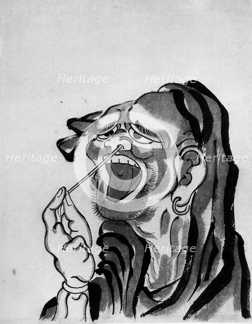 Daruma (Buddhist Saint), 18th-19th century. Creator: School of Katsushika Hokusai.