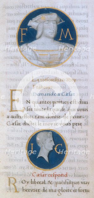 Francis I and Julius Caesar, 1519.  Creator: Godefroy Le Batave.