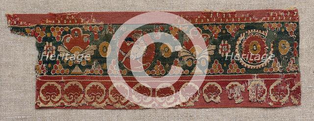 Decorated Band from a Tunic or Curtain, 600s. Creator: Unknown.