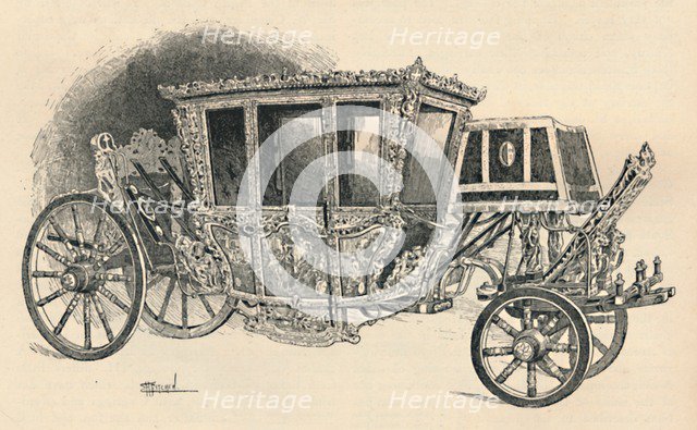 'The Speaker's Carriage: Seventeenth Century. (South Kensington)', 1886. Artist: E H Fitchen.