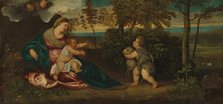 Madonna and Child and the Infant Saint John in a Landscape, 1540/1550. Creator: Polidoro da Lanciano.