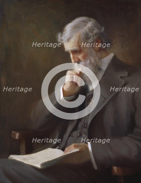 John Muir, c. 1917 from a 1909 photograph. Creator: Orlando Rouland.