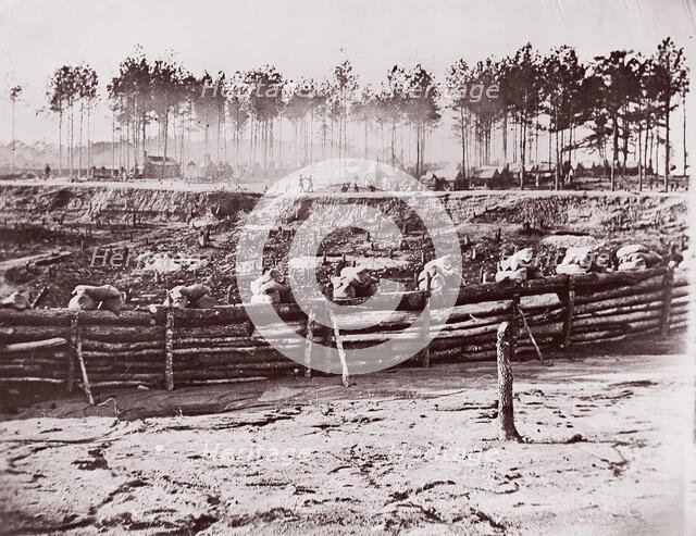 Extreme Left of Bermuda Hundred Lines, 1861-65. Creator: Andrew Joseph Russell.