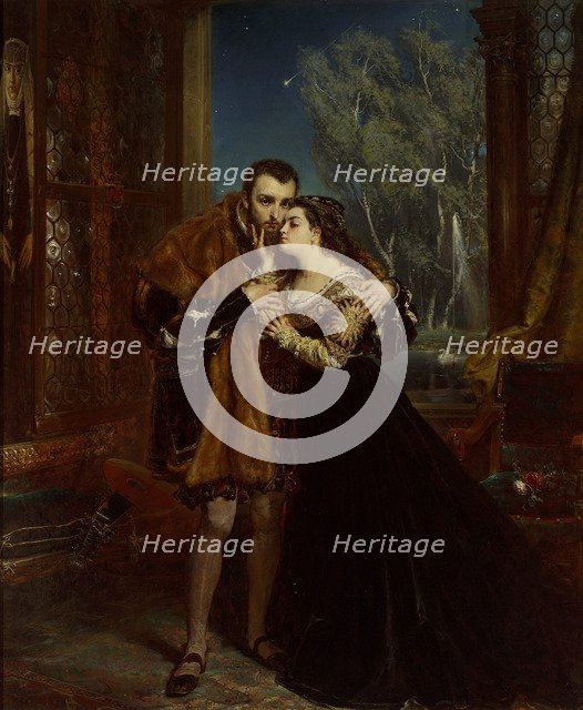 King Sigismund II Augustus and Barbara Radziwill at the court in Vilnius, 1867.