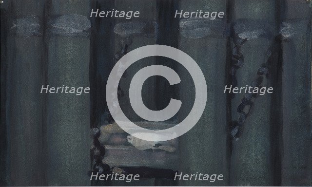 Illustration to The Tale of the Dead Princess and the Seven Knights. Artist: Malyutin, Sergei Vasilyevich (1859-1937)