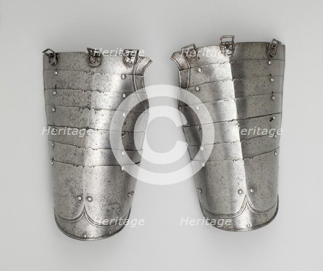 Pair of Tassets for Light Field Use, Northern Germany, c. 1570. Creator: Unknown.