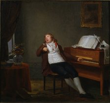Portrait of the pianist and composer Johann Ladislaus Dussek (1760-1812), 1795.
