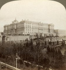 'The imposing Royal Palace, and Royal Park Campo del Moro...Madrid, Spain', 1902. Creator: Underwood & Underwood.
