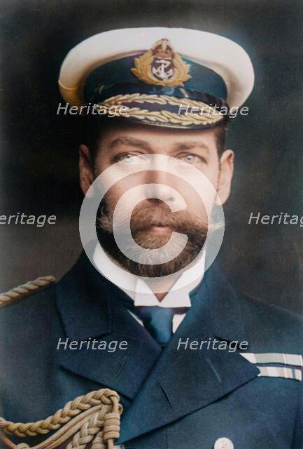 King George of England in uniform, Rotary Photo, 1911. Creator: Bain News Service.