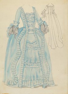 Gown, 1935/1942. Creator: Unknown.