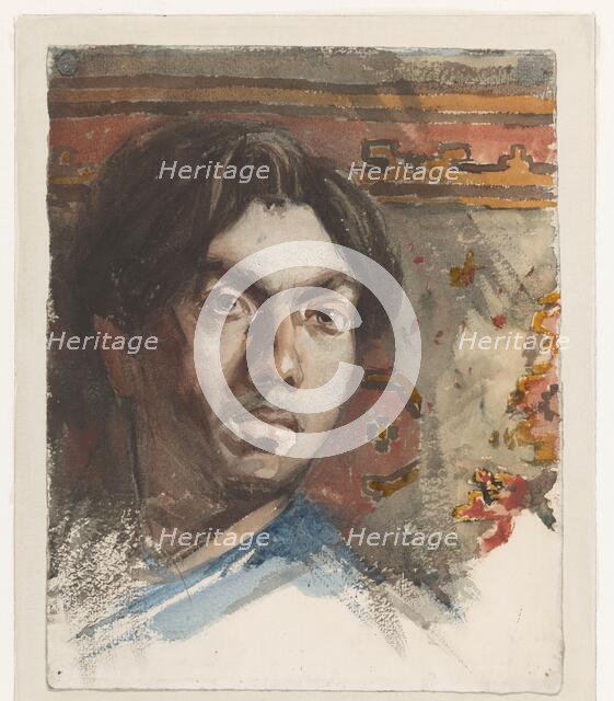 Self-portrait by Jan Toorop, 1881.  Creator: Jan Toorop.