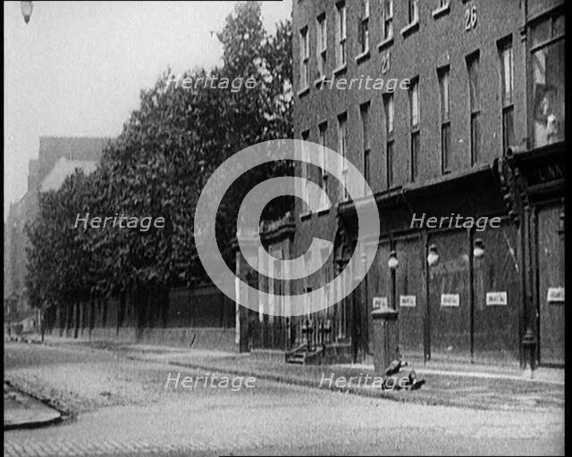 Damaged Buildings and Empty Streets in Dublin as a Result of Fighting, 1922. Creator: British Pathe Ltd.