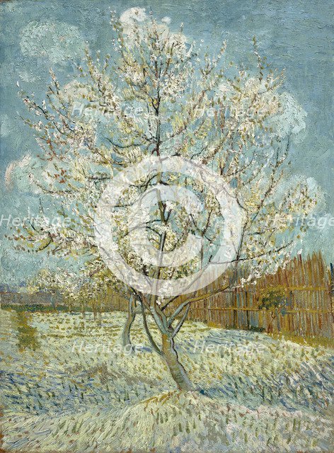 The pink peach tree, 1888. Artist: Gogh, Vincent, van (1853-1890)
