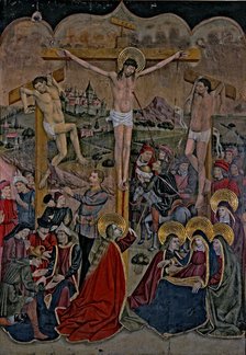  'The Crucifixion', Tempera Painting from the Hospital of Our Lady of Hope, by Bernardo de Aras.