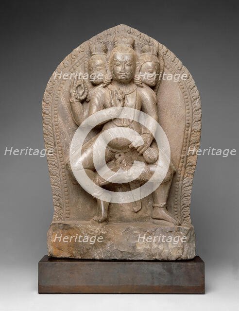 Dancing Bhairava, A Horrific Form of God Shiva, 13th/14th century. Creator: Unknown.