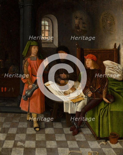 Joseph Explaining the Dreams of the Baker and the Cupbearer, 1500. Creator: Jan Mostaert.