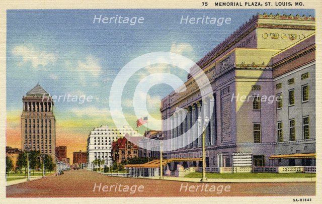 Memorial Plaza, St Louis, Missouri, USA, 1935. Artist: Unknown