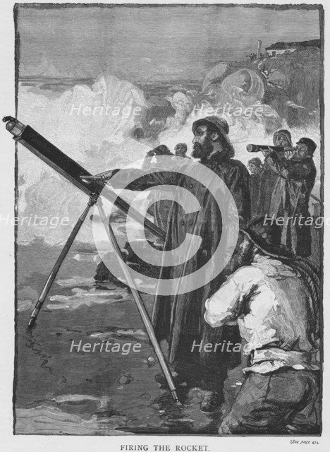 'Firing The Rocket', c1880. Artist: Unknown.